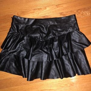 Express faux leather skater skirt from size 8.